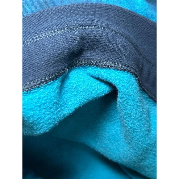 WOMENS CHAMPION ATHLETIC Blue Tie Dye Hoodie Sweatshirt‎ Logo Medium - Picture 6 of 6